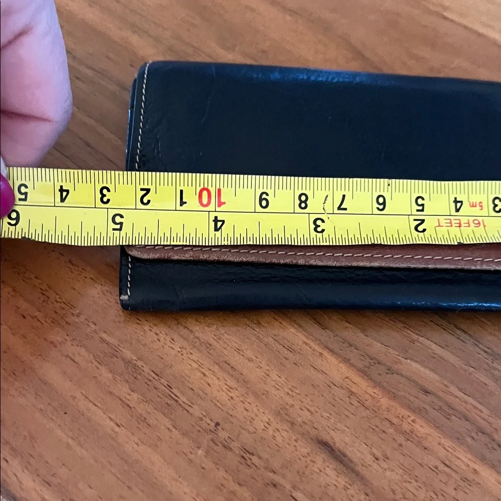 Dior Black and Brown Leather Wallet